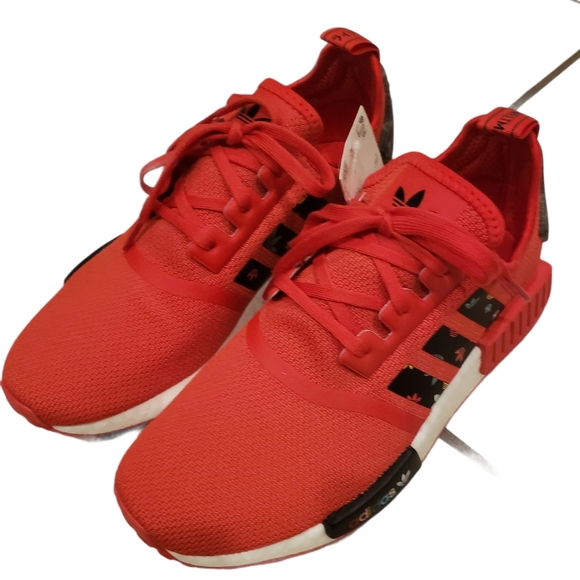 Adidas NMD R1 Women's Athletic Sneakers Red - Picture 4 of 16